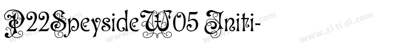 P22SpeysideW05 Initi字体转换
